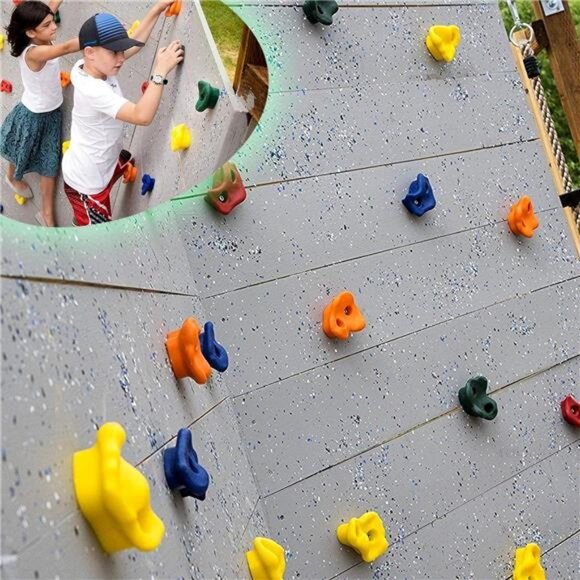 Sets of 25 Multi-Colored Kids&Adults Large Rock Climbing Holds Climbing Rocks - Picture 5 of 8